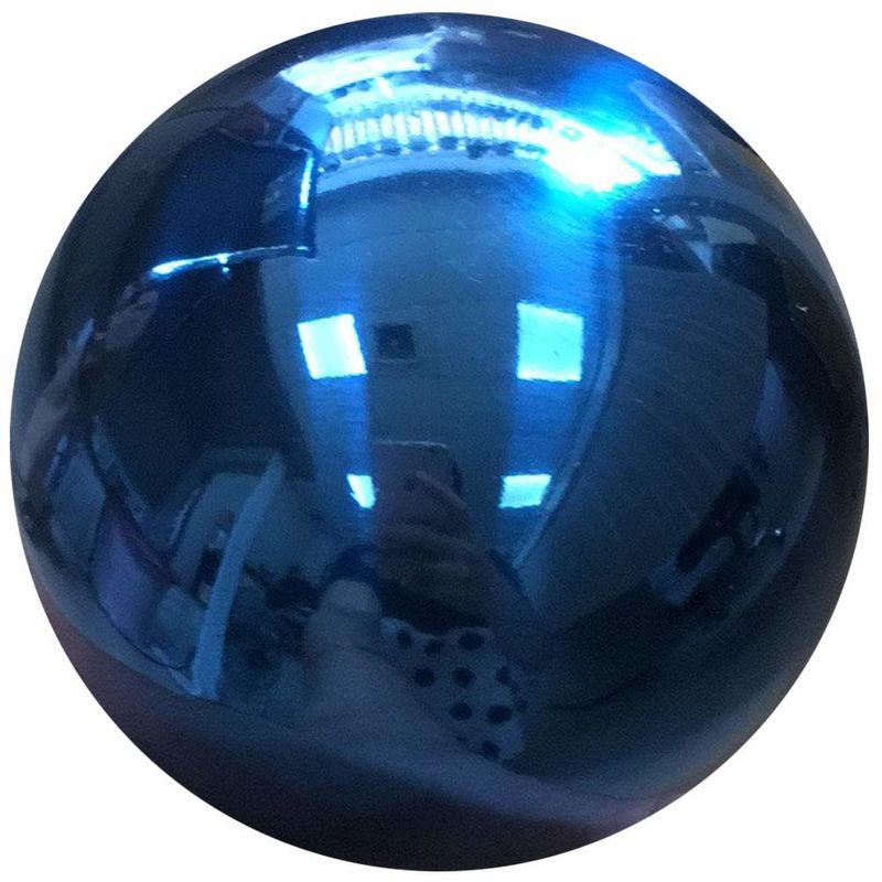 Chine Regardant la sphère fixement en acier creuse de miroir, boule de cavité de solides solubles bleu d&#039;arc-en-ciel de 10&quot; de 250MM usine